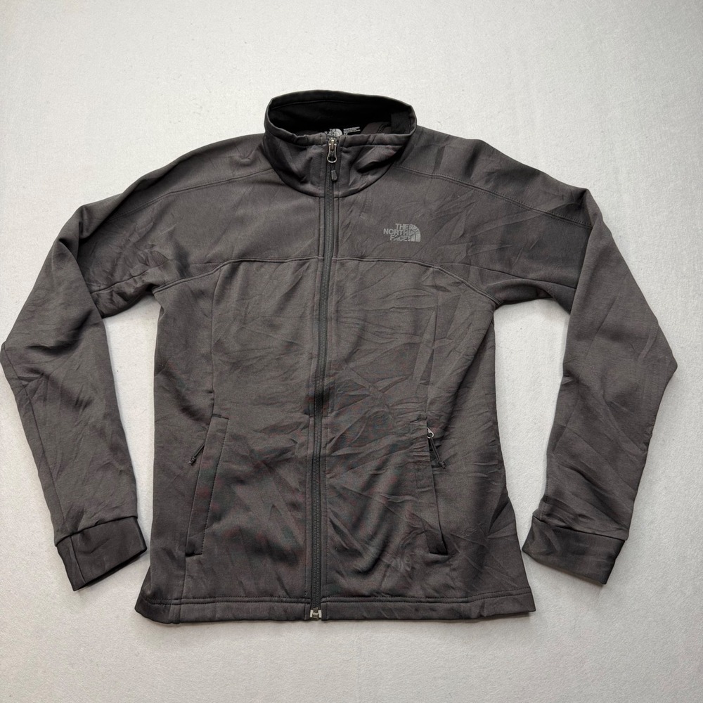 The North Face Agave Full Zip Fleece Jacket Charcoal Gray NF00CP5L Womens Small